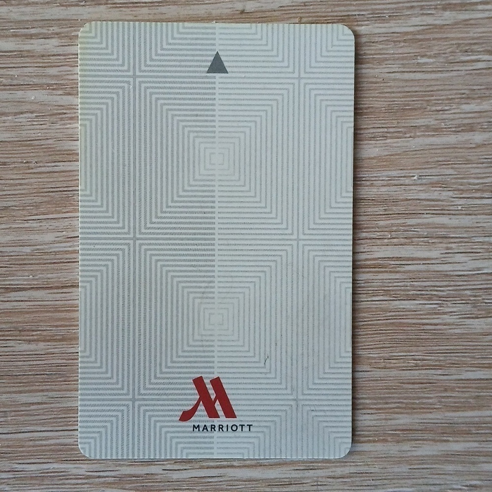Marriott Hotel Room Key Card Travel Memorabilia Collectible Geometric Print